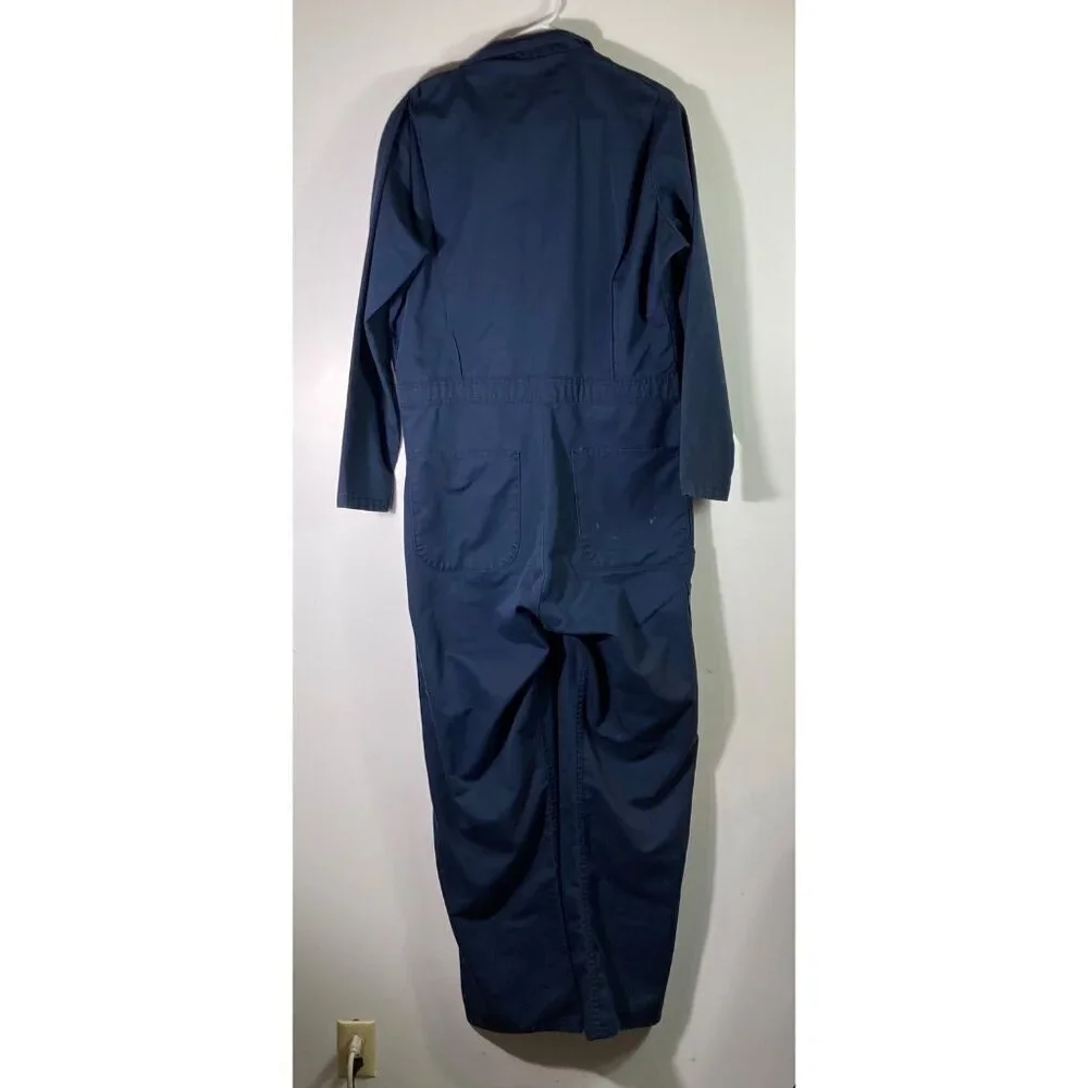Mens Vintage Red Kap Long Sleeve Coveralls Navy 42-LN‎ Made in USA